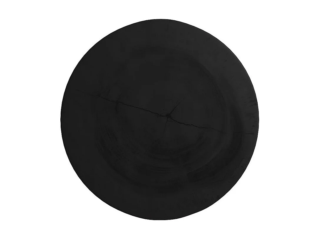 Mesa auxiliar en madera de suar negra D35cm - Chowi