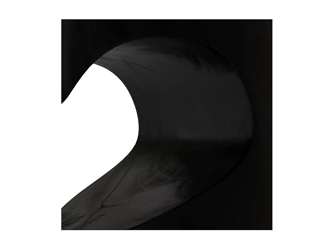 Mesa auxiliar en madera de suar negra D35cm - Chowi