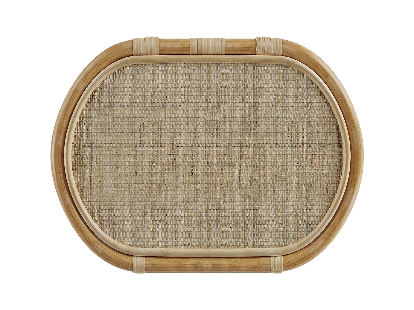 Table d'appoint 2 étagères en rotin naturel - Marthe