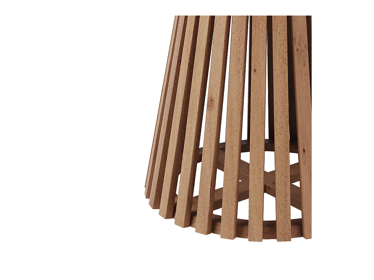 Table d'appoint ronde bois clair en bois d'acacia D50 cm - Képès