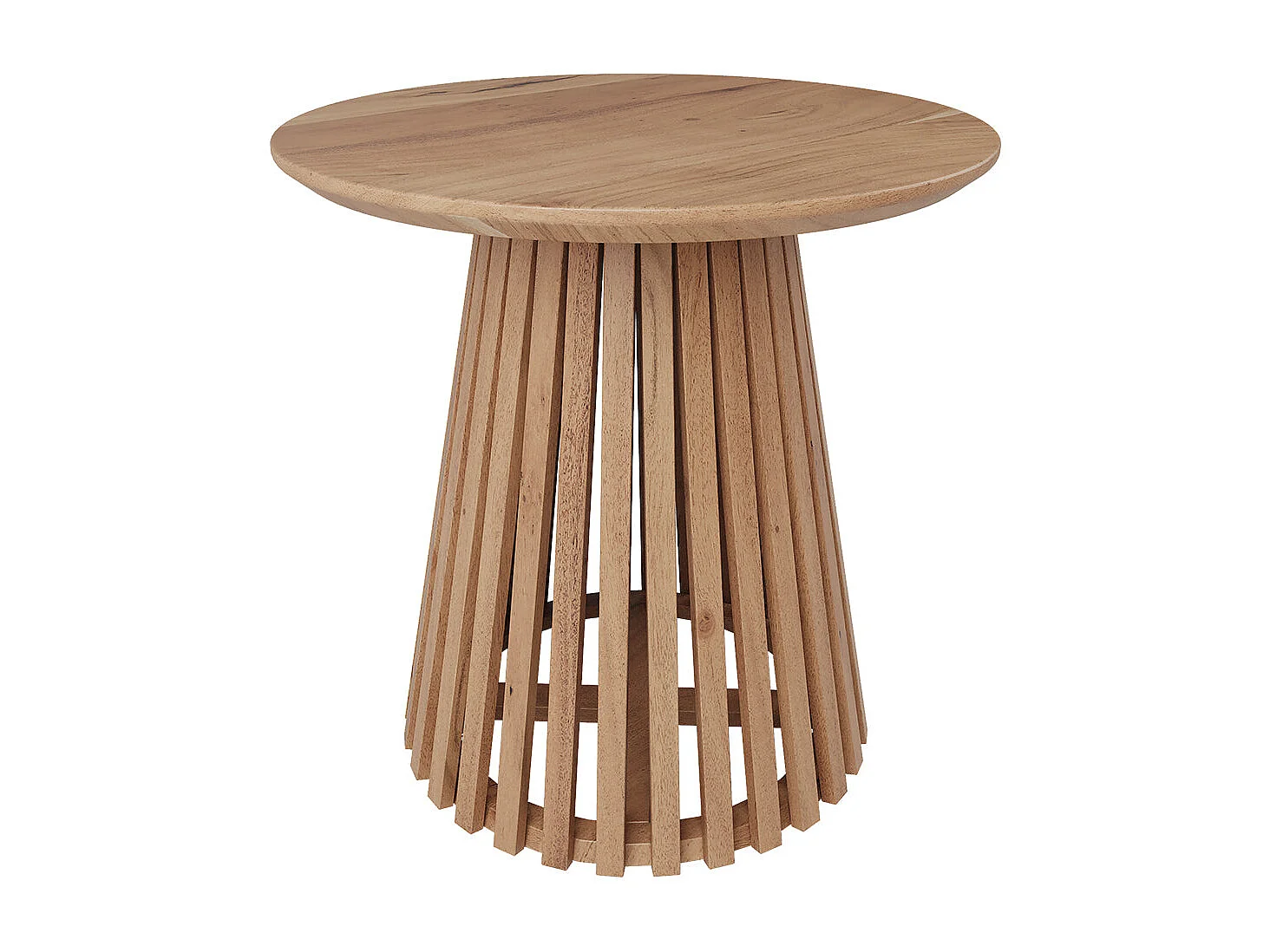 Mesa auxiliar redonda ÿ50 cm en madera de acacia - Képès