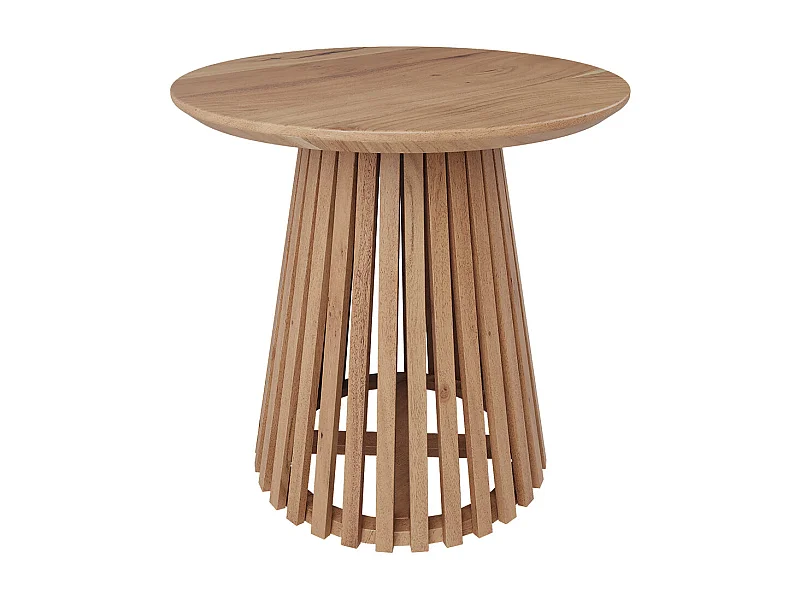 Mesa auxiliar redonda ÿ50 cm en madera de acacia - Képès