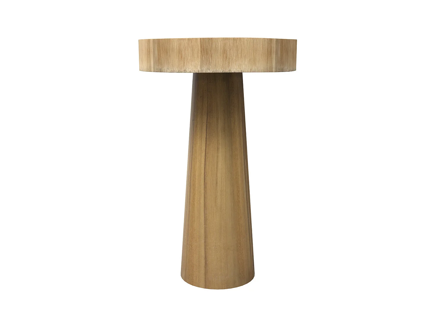 Tavolino rotondo in legno di suar D35 cm - Janah