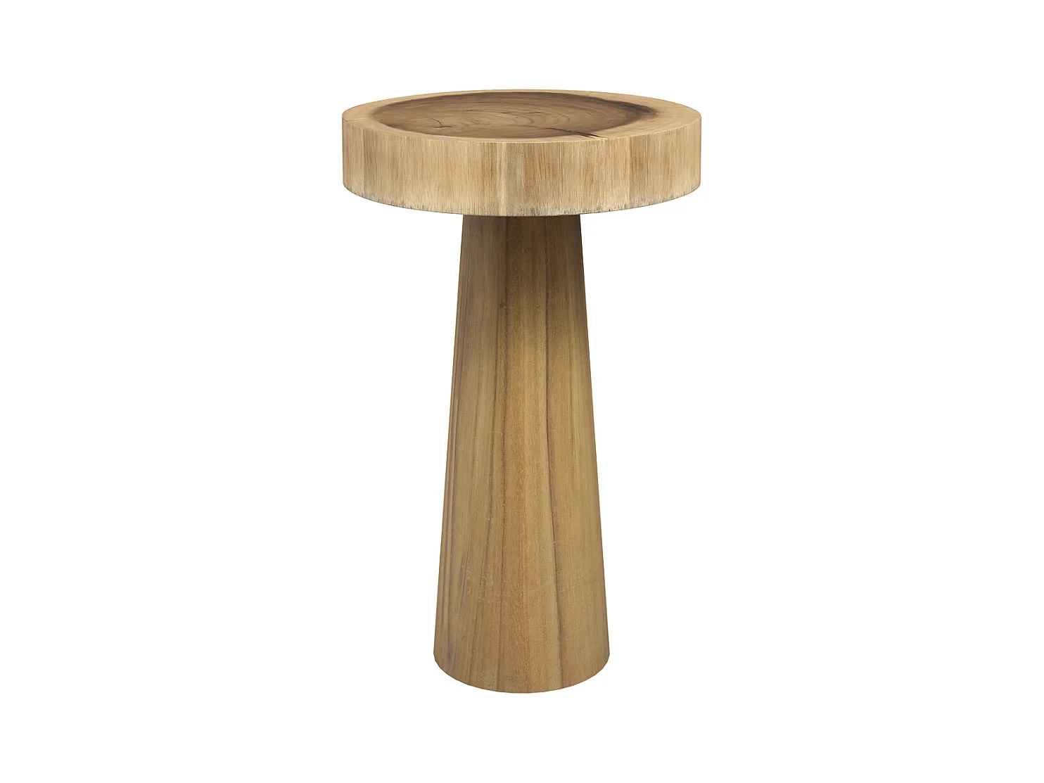 Table d'appoint ronde en bois de suar D35 cm - Janah
