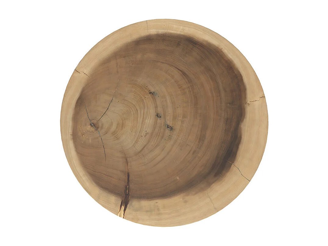 Table d'appoint ronde en bois de suar D35 cm - Janah