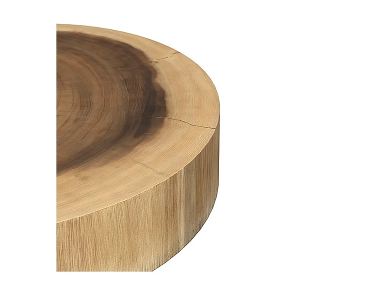 Table d'appoint ronde en bois de suar D35 cm - Janah