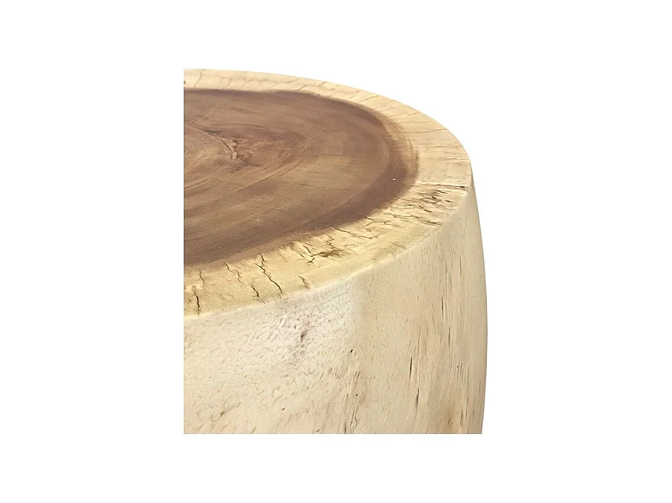 Tavolino rotondo in legno di suar D50cm - Toha