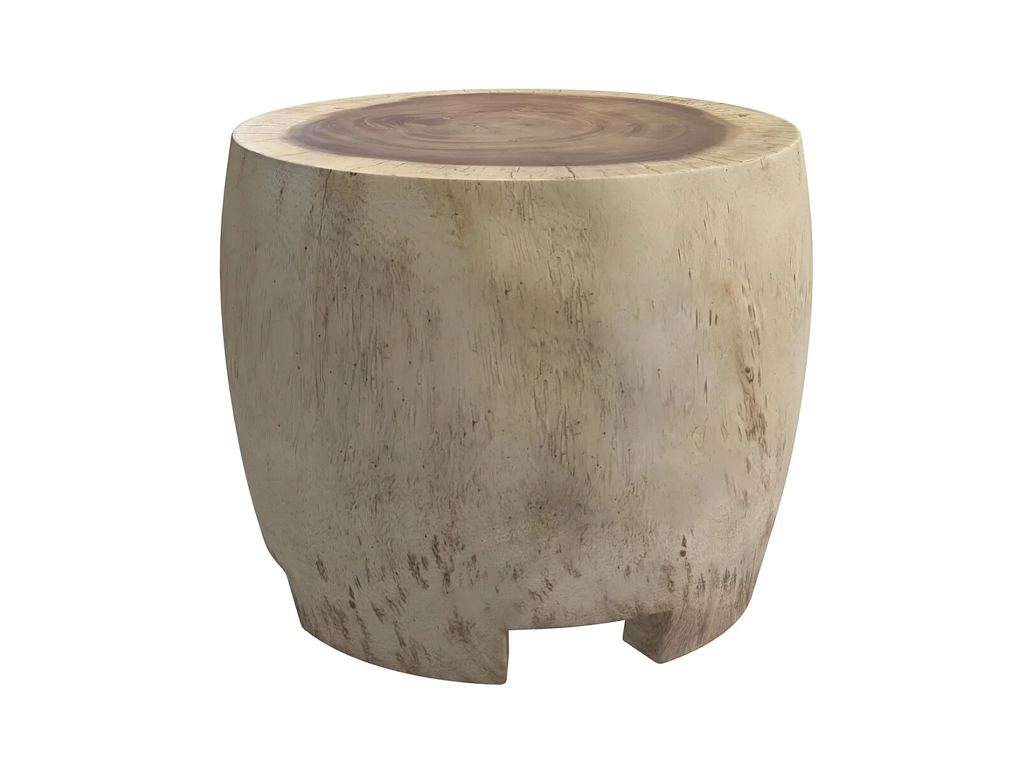 Table d'appoint ronde en bois de suar D50 cm - Toha