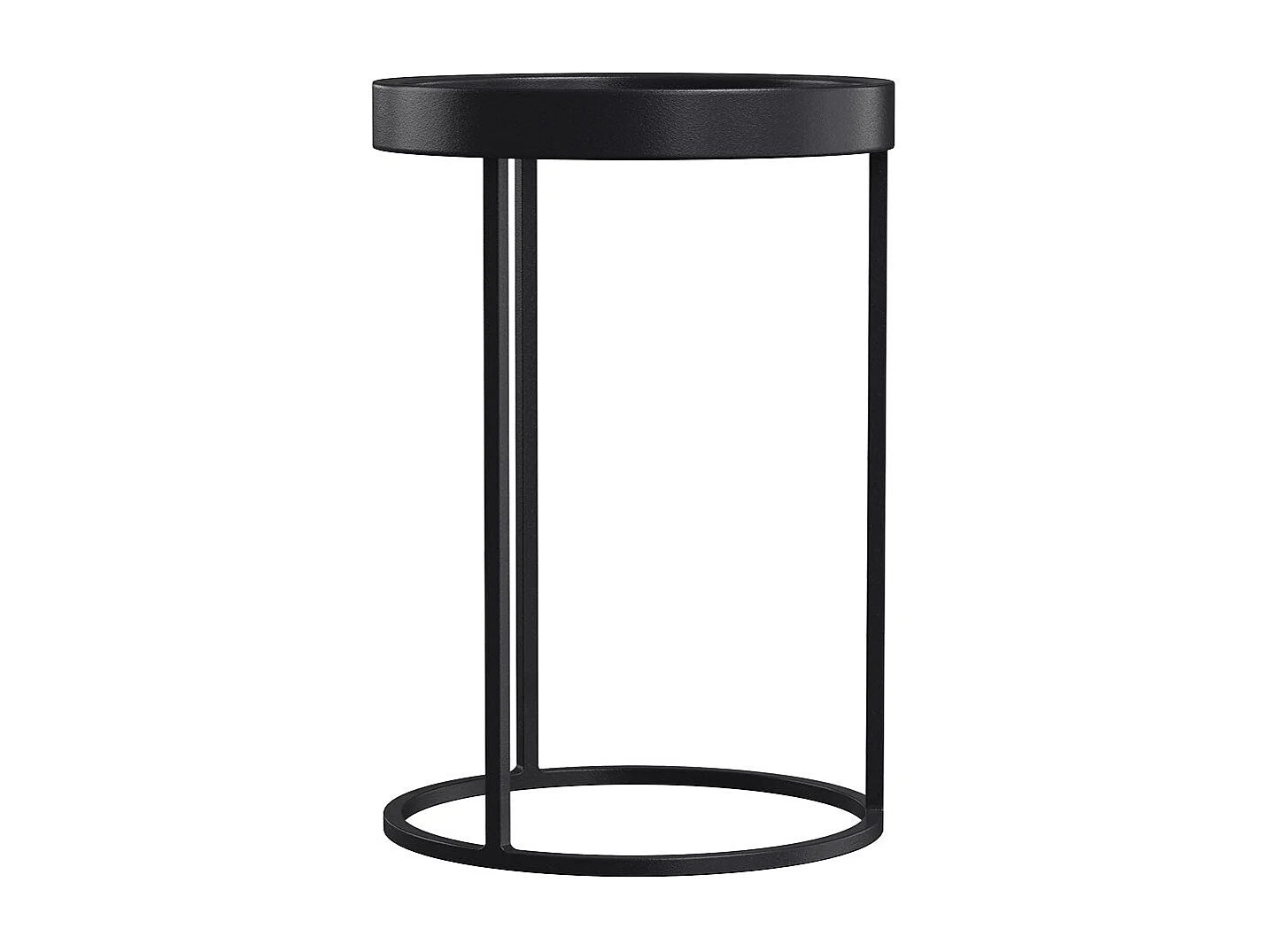 Tavolino in metallo nero (set di 2) - Swan