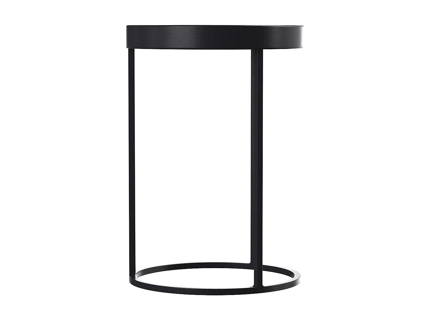 Tavolino in metallo nero (set di 2) - Swan