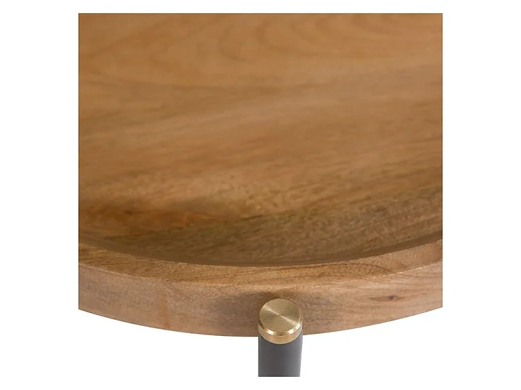 Runde Beistelltisch aus Holz D49 cm - Carter
