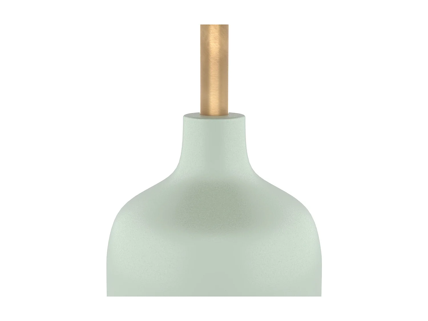 Table d'appoint ronde en métal  vert d'eau et laiton D40 cm - Lyne