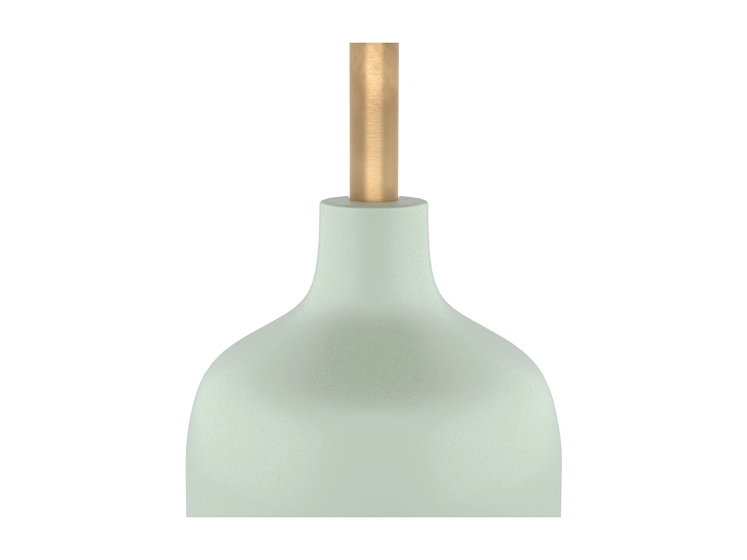 Table d'appoint ronde en métal  vert d'eau et laiton D40 cm - Lyne