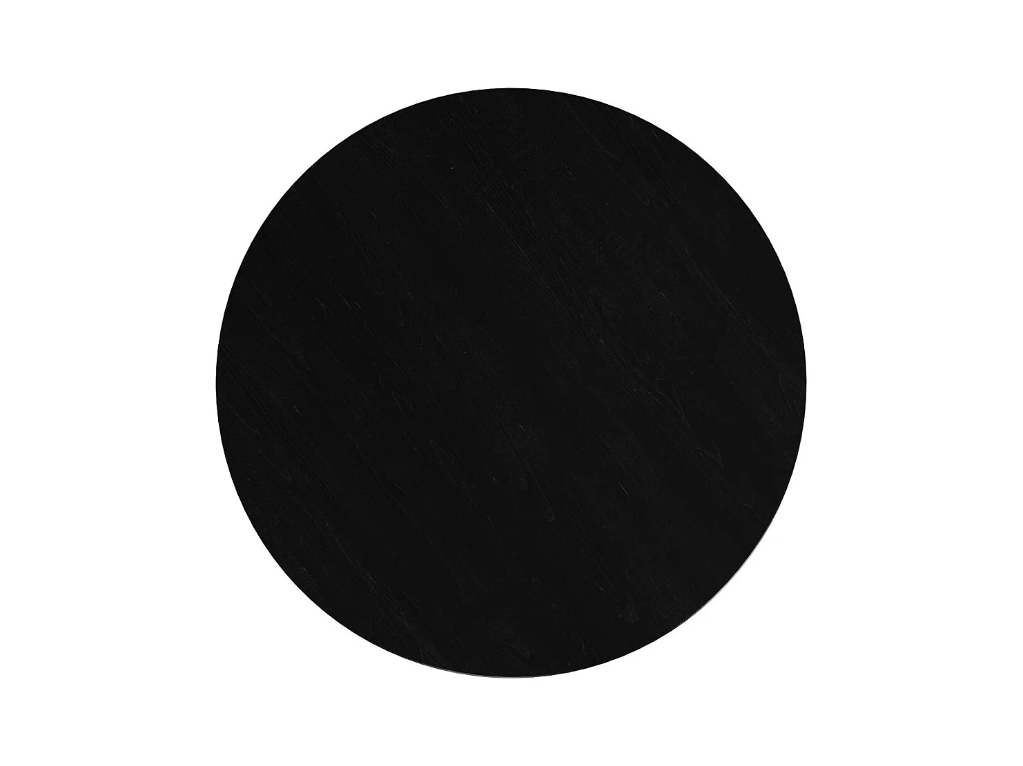 Table d'appoint ronde noire en bois d'acacia D50 cm - Képès