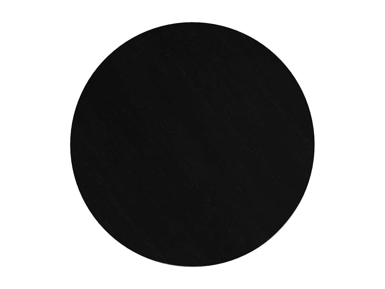 Table d'appoint ronde noire en bois d'acacia D50 cm - Képès