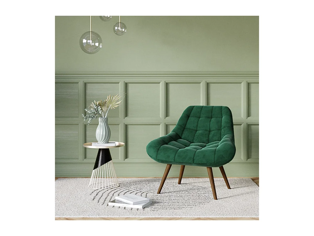 Table d'appoint ronde en métal noir et plateau laiton D45 cm - Corry