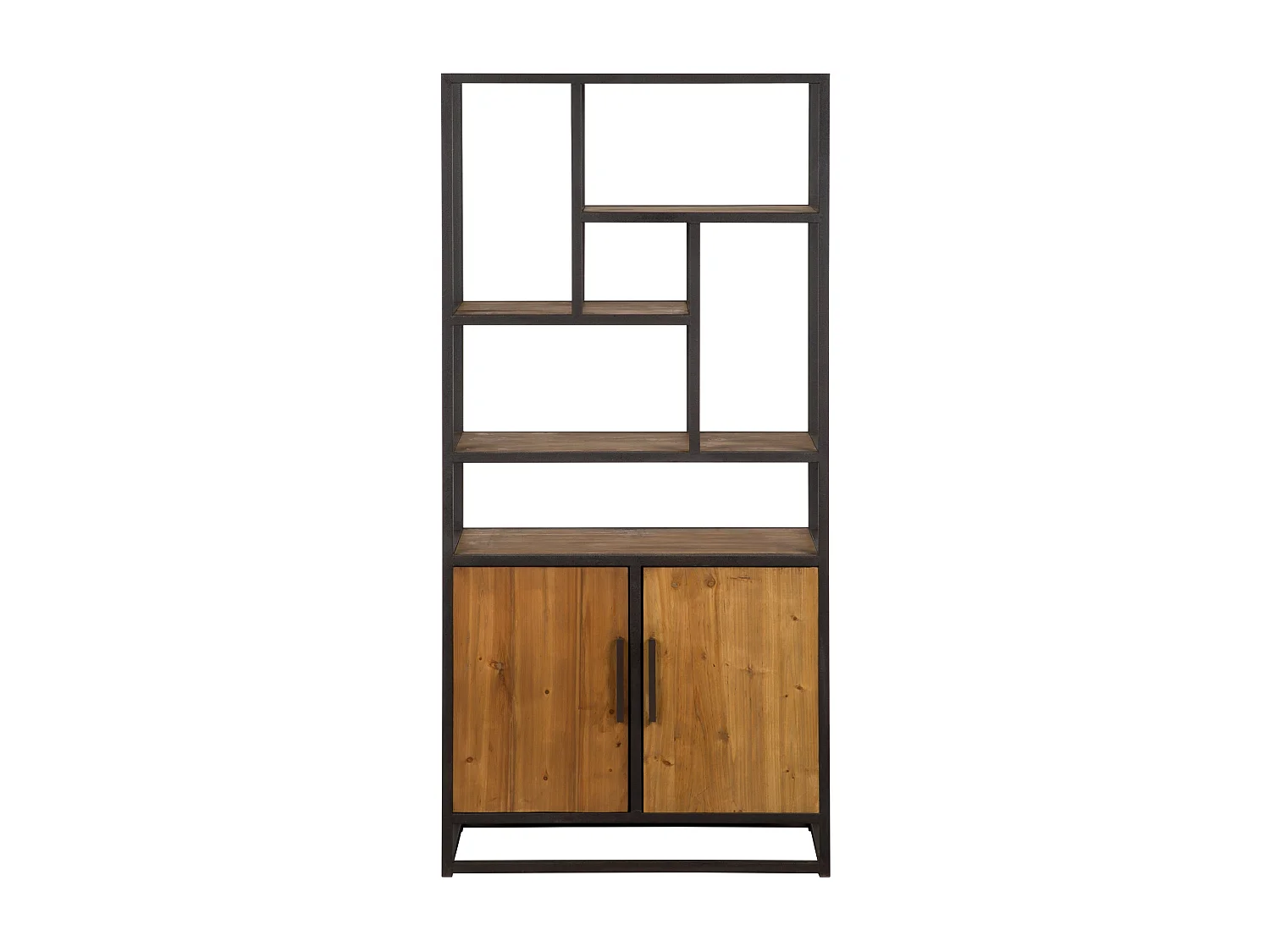 Etagère en bois de cèdre recyclé et métal - Raffi