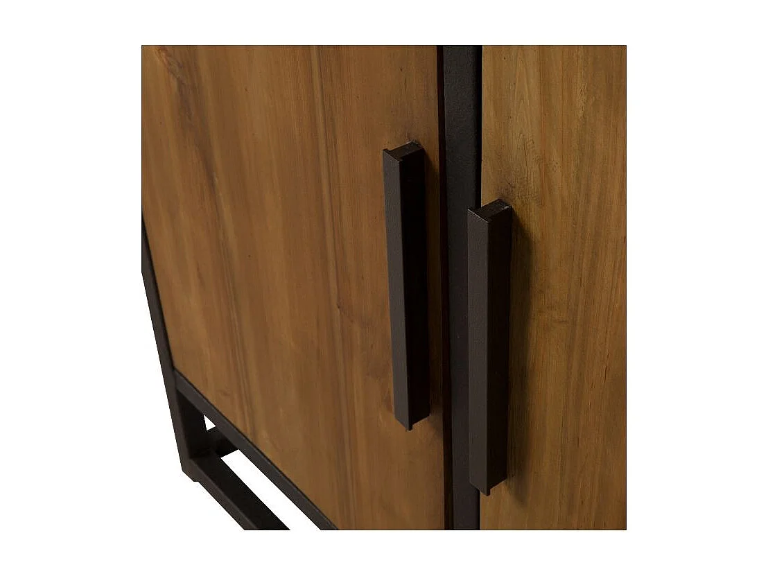 Estantería de madera de cedro reciclada y metal - Raffi