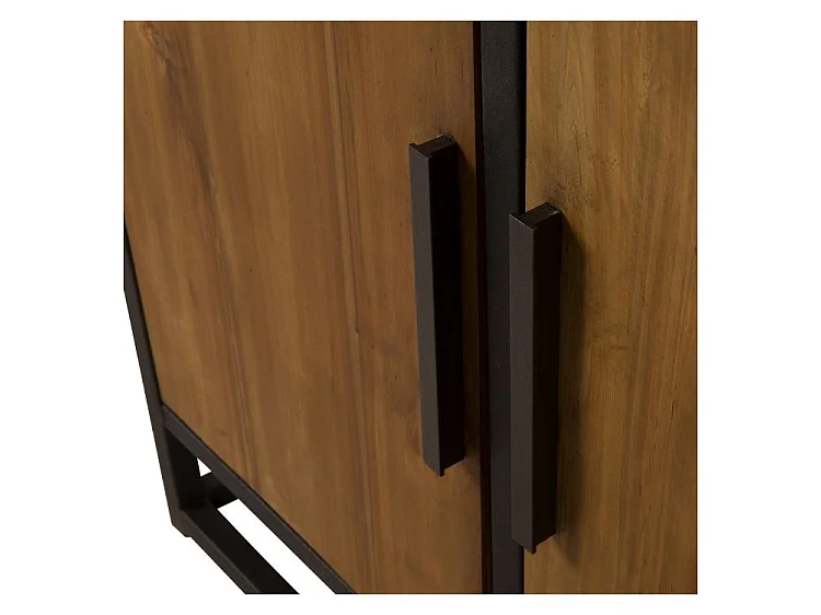 Estantería de madera de cedro reciclada y metal - Raffi