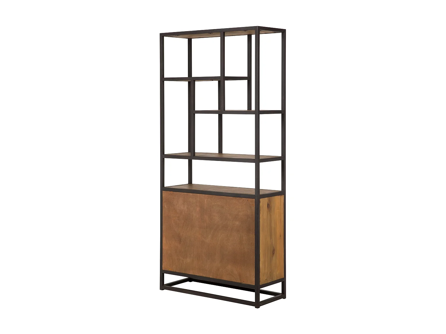 Estantería de madera de cedro reciclada y metal - Raffi