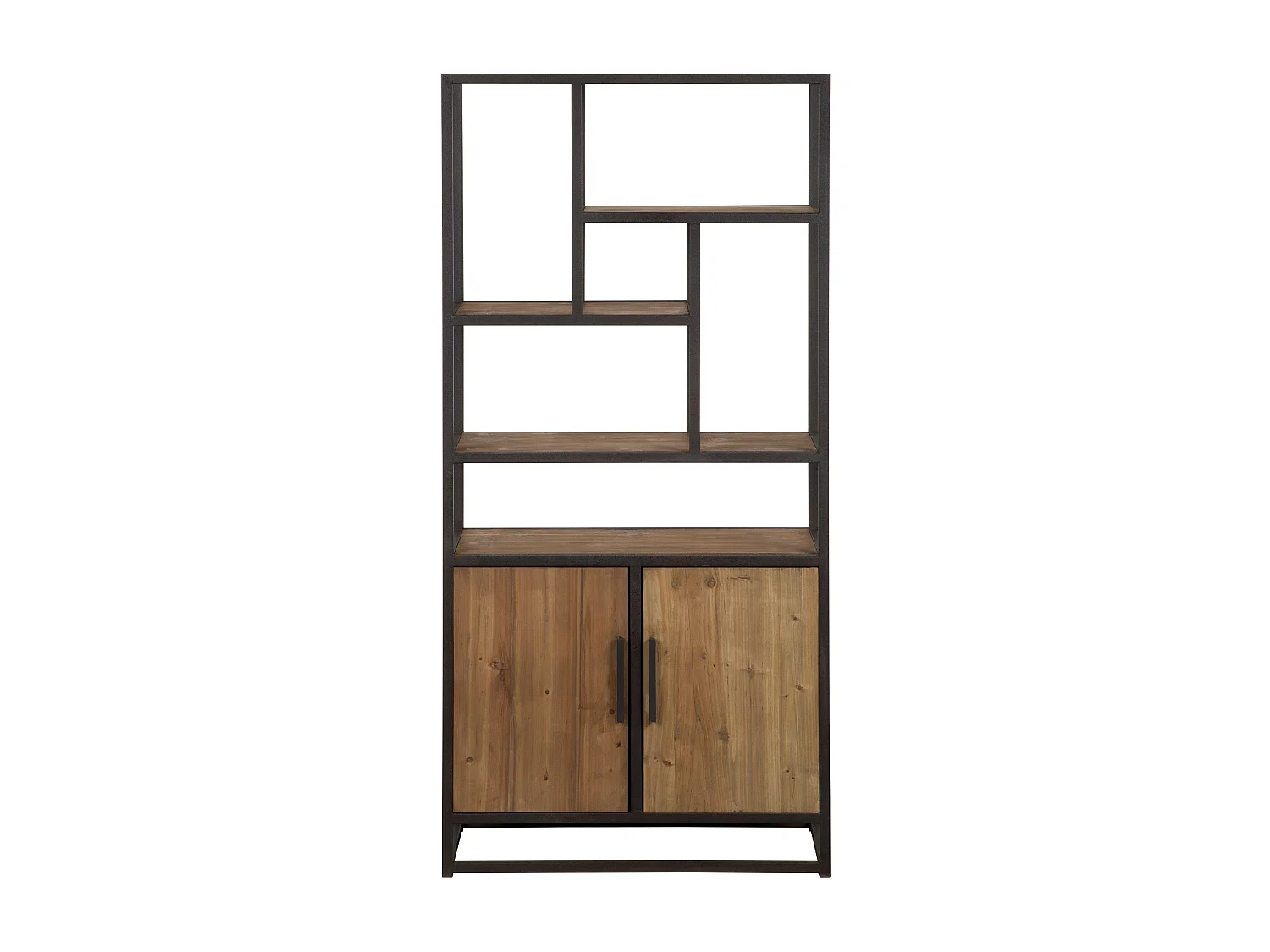 Estantería de madera de cedro reciclada y metal - Raffi