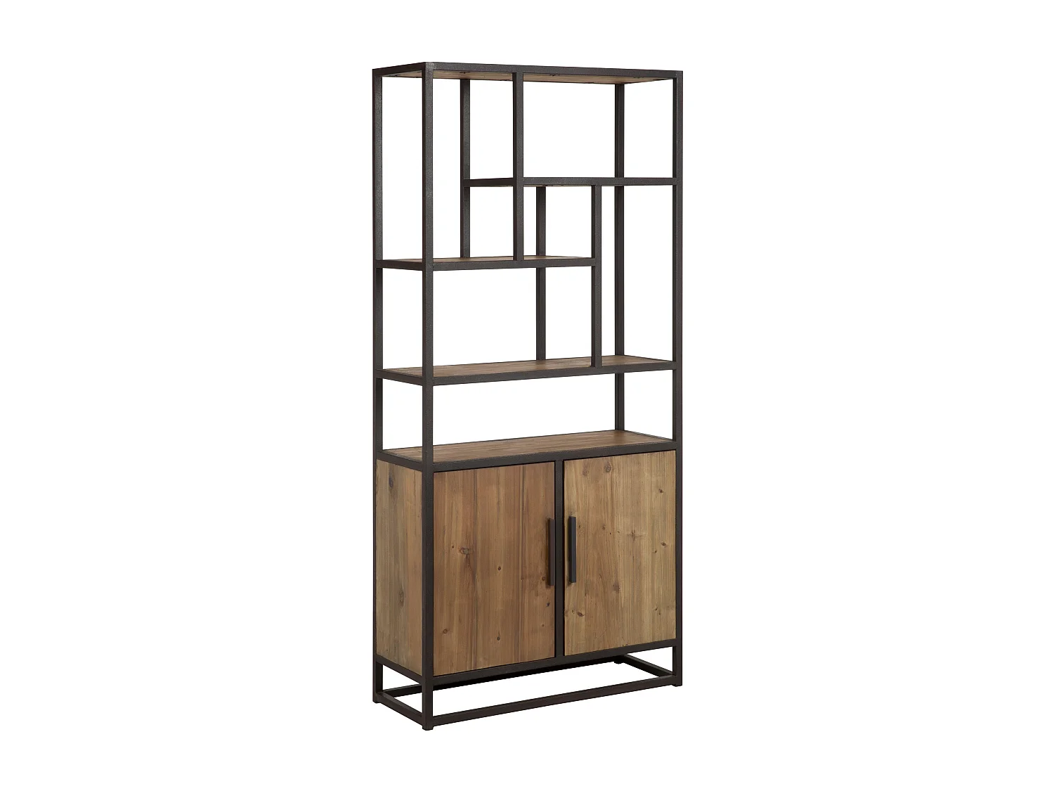 Estantería de madera de cedro reciclada y metal - Raffi