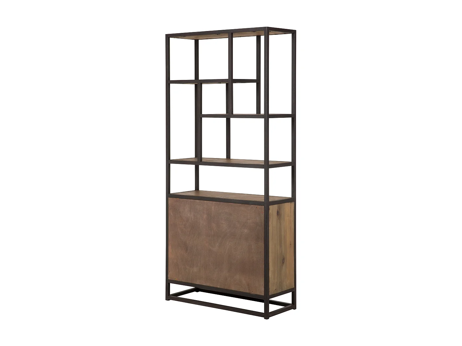 Estantería de madera de cedro reciclada y metal - Raffi