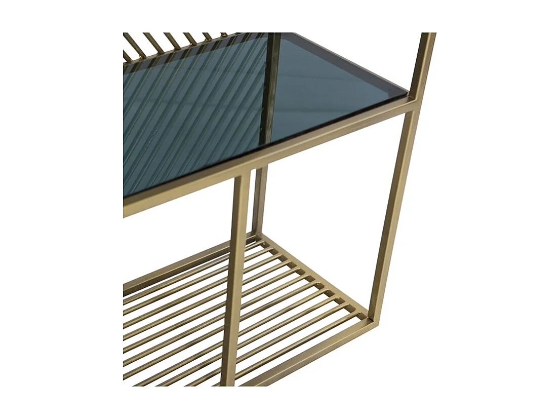 Etagère 5 niveaux en métal et verre - Camus