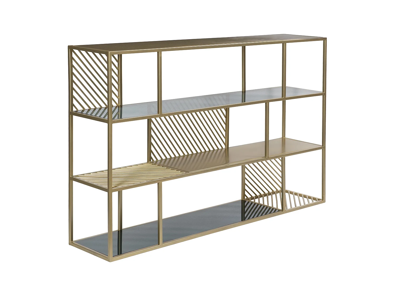 Estantería de metal y cristal de 3 niveles - Camus