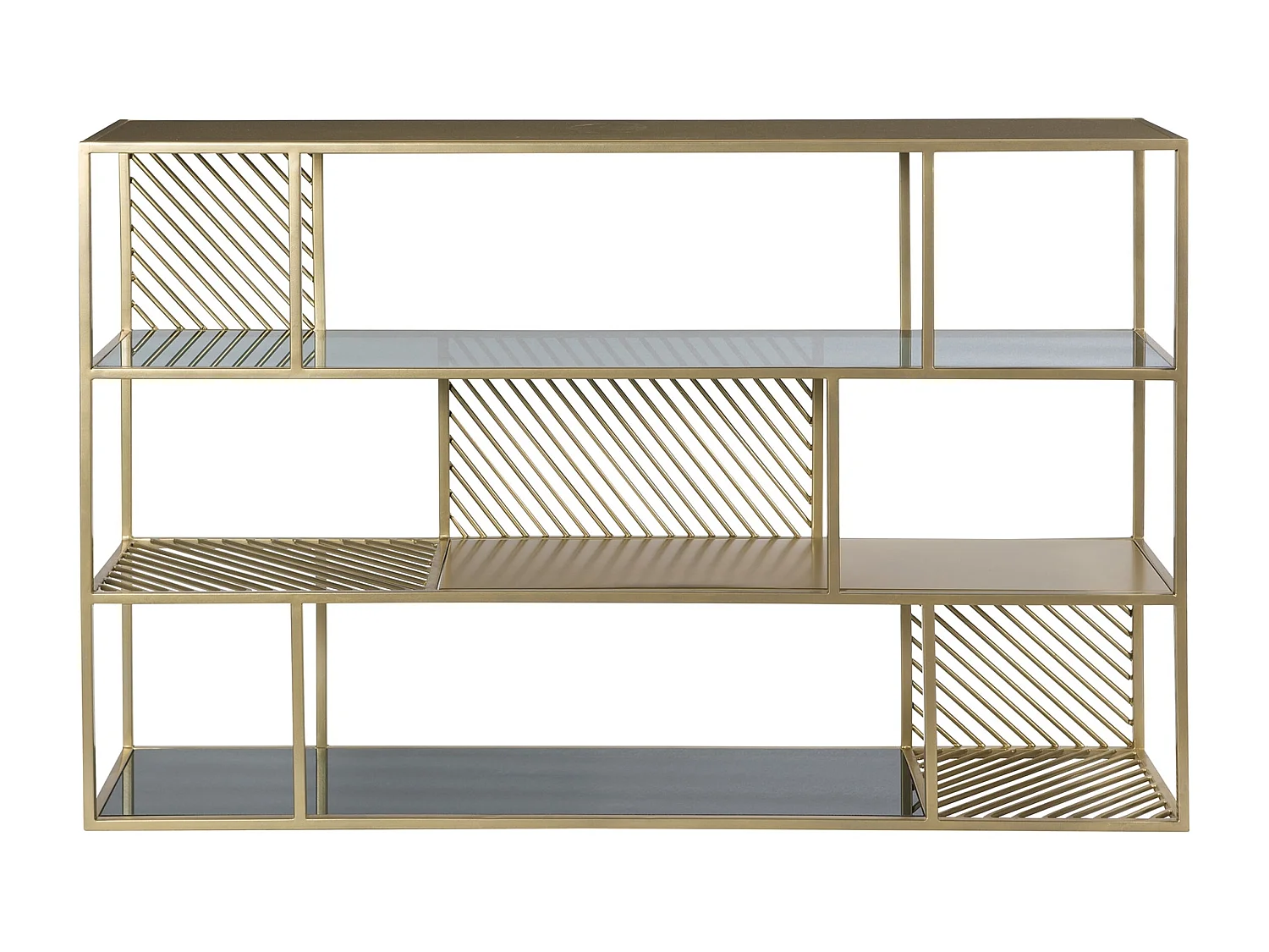 Estantería de metal y cristal de 3 niveles - Camus