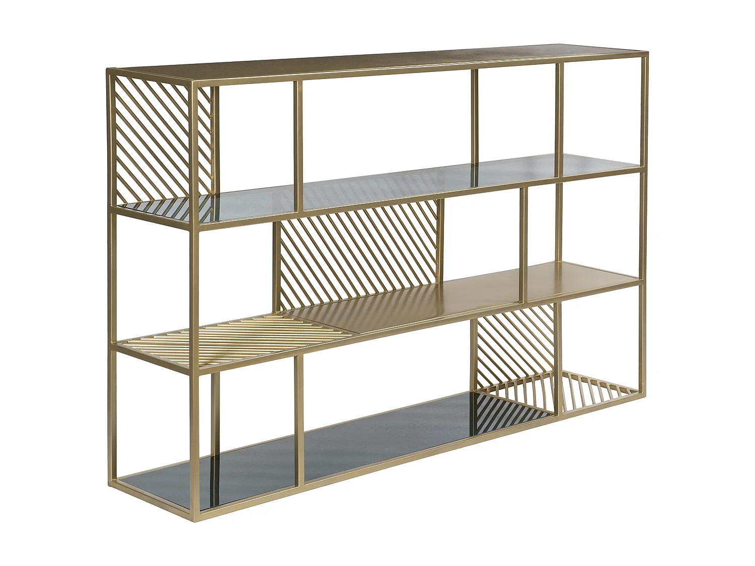 Estantería de metal y cristal de 3 niveles - Camus