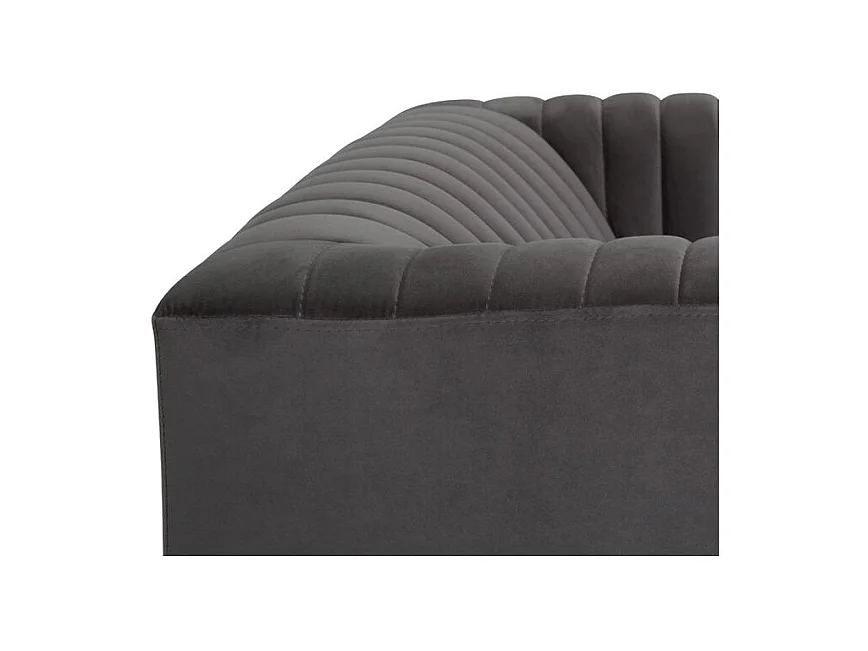 Sillón en terciopelo gris - Gatsby