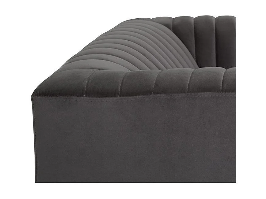 Sillón en terciopelo gris - Gatsby