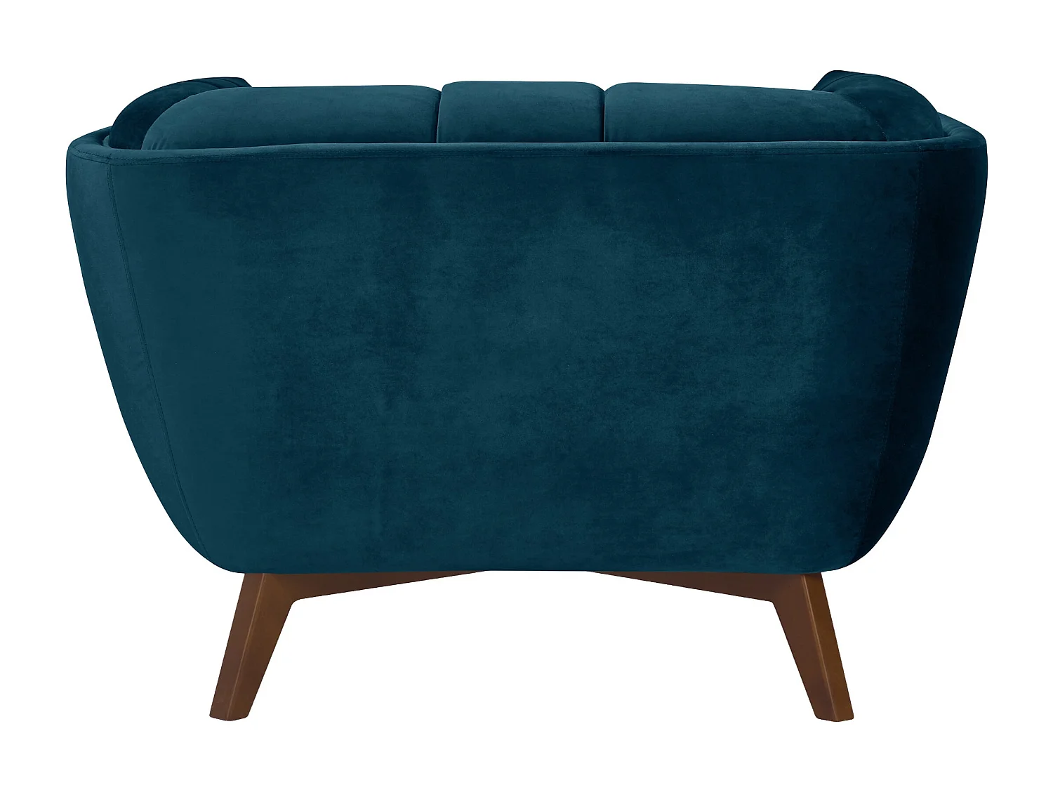 Fauteuil en velours bleu foncé - Mona