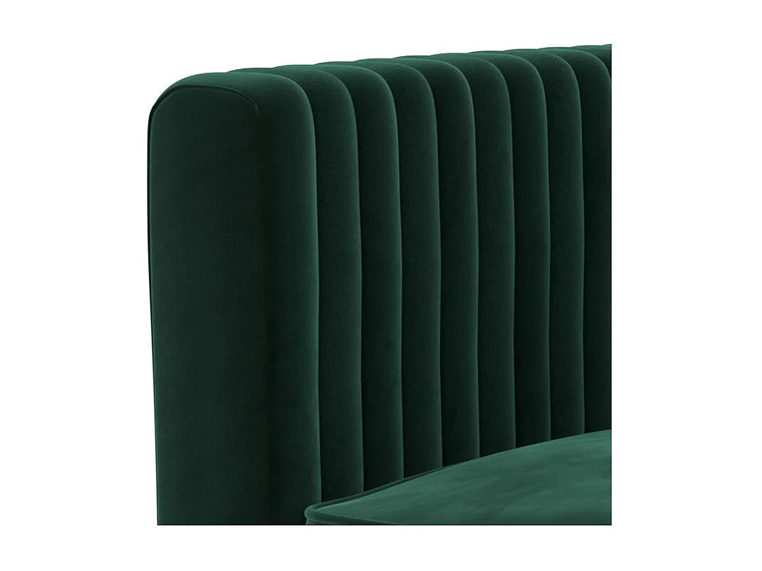 Sillón de terciopelo verde oscuro - Gatsby