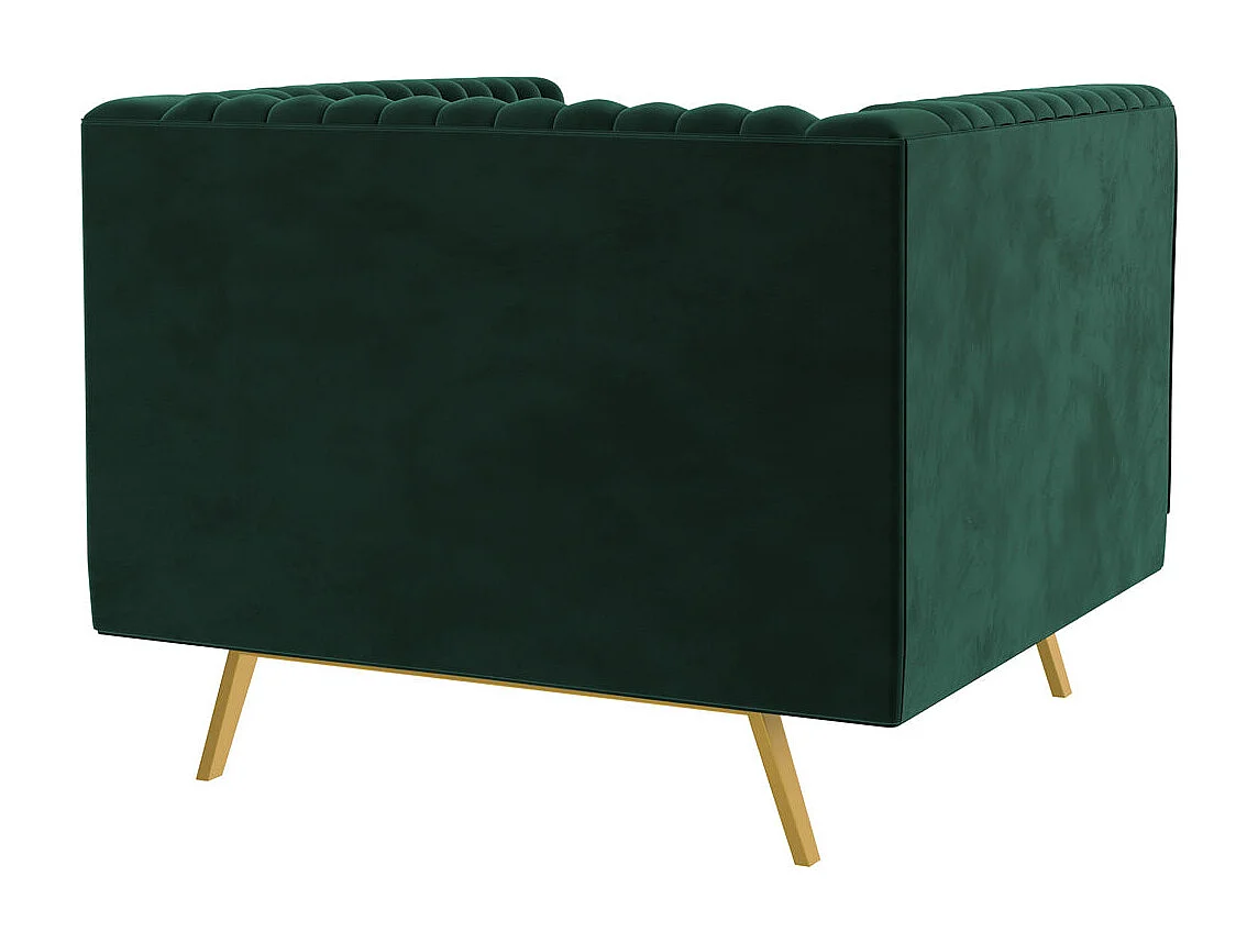 Sillón de terciopelo verde oscuro - Gatsby