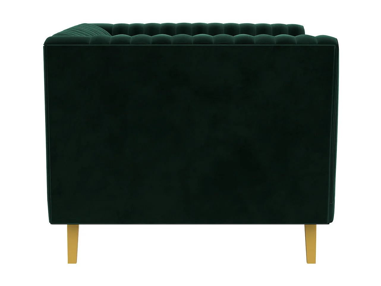 Sillón de terciopelo verde oscuro - Gatsby