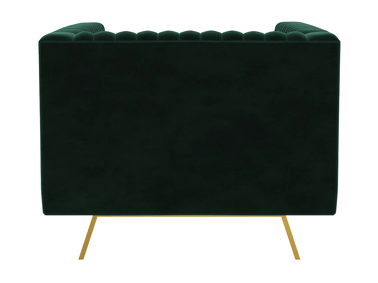 Sillón de terciopelo verde oscuro - Gatsby