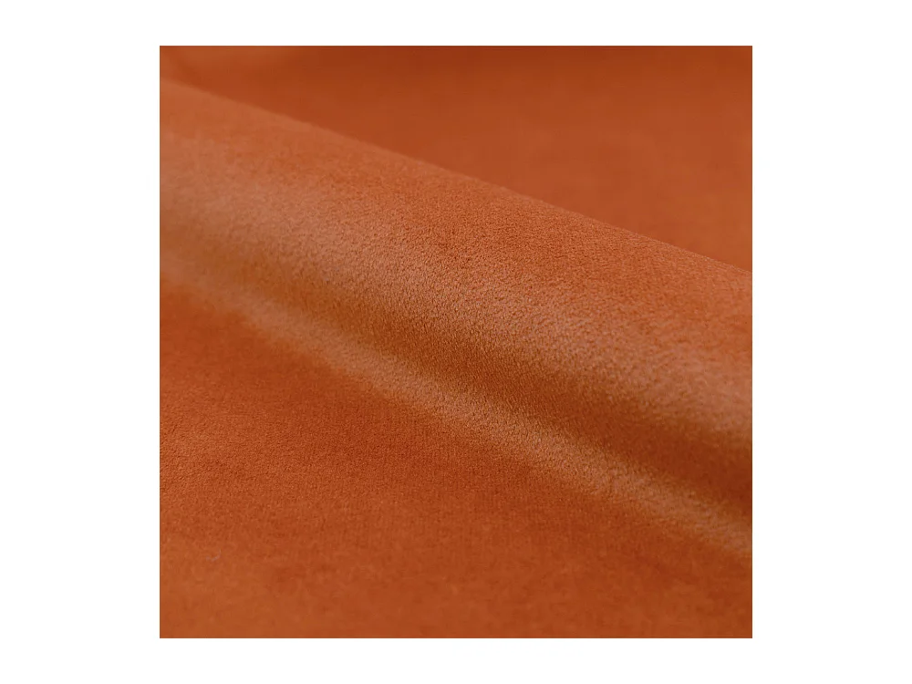 Fauteuil en velours orange curcuma - Mona