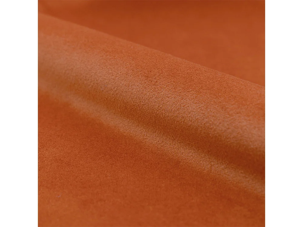 Fauteuil en velours orange curcuma - Mona