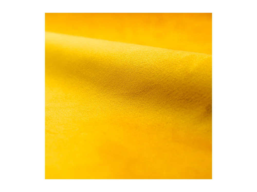 Sillón de terciopelo amarillo con patas - Mona