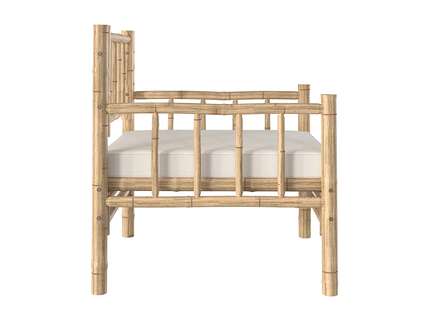 Fauteuil de jardin en bambou naturel - Vadella