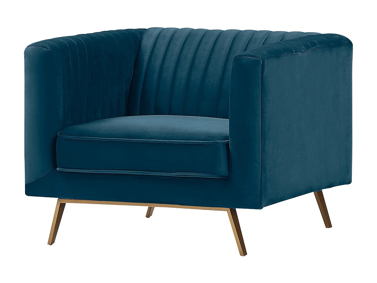 Sillón de terciopelo azul oscuro - Gatsby