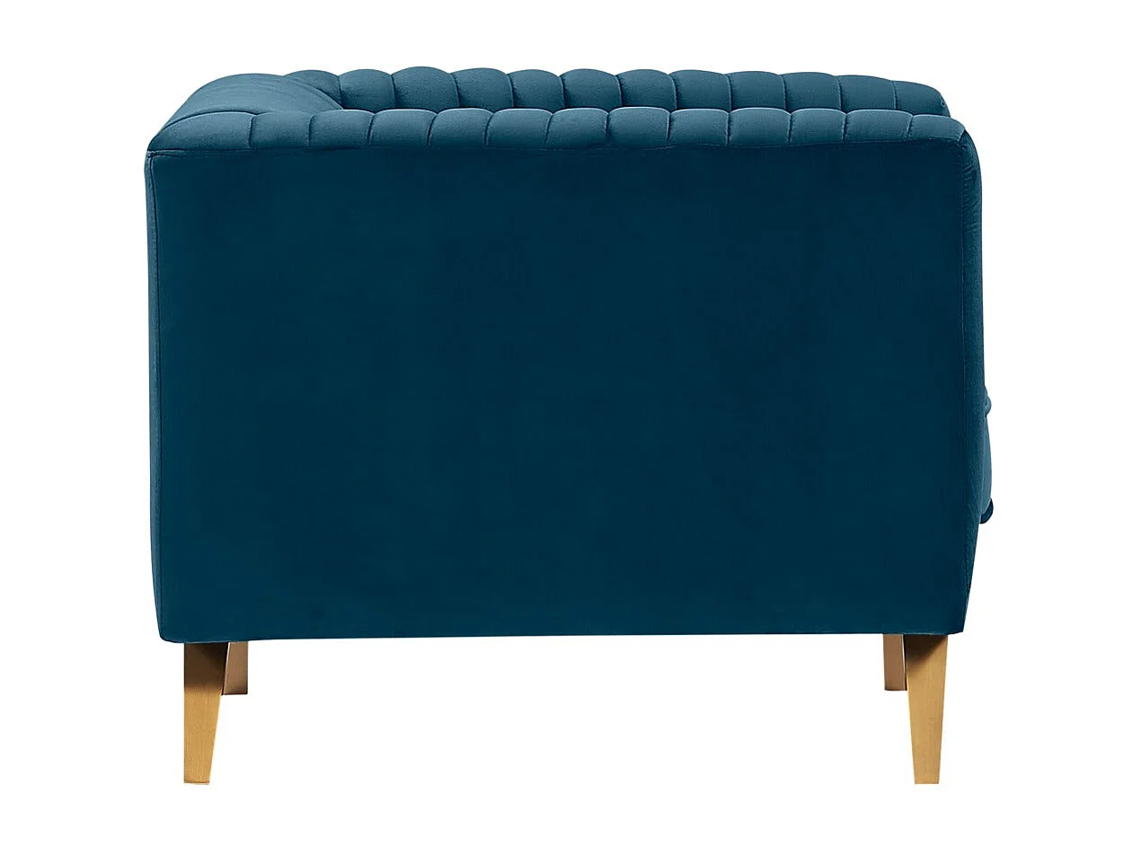 Sillón de terciopelo azul oscuro - Gatsby