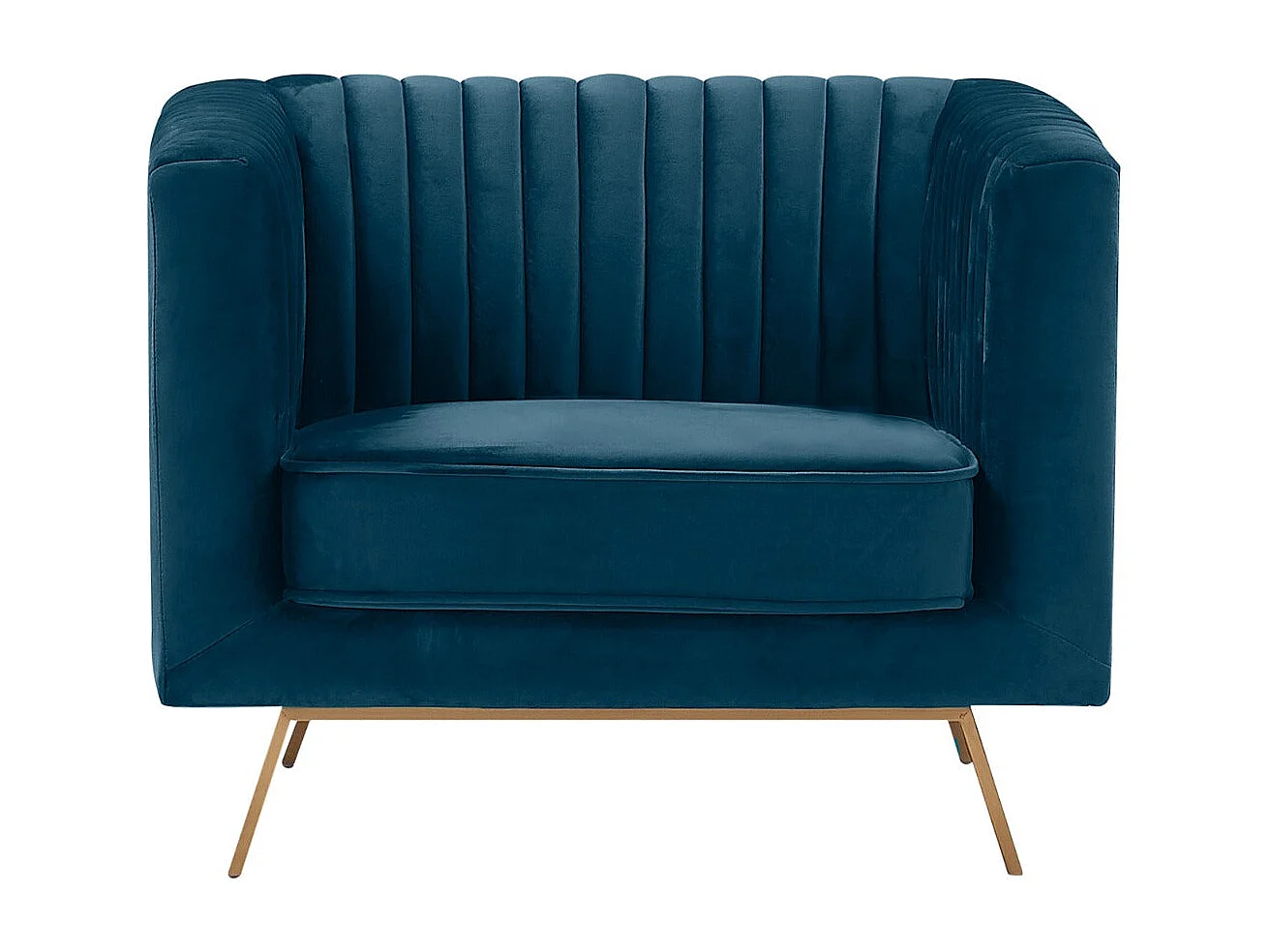 Sillón de terciopelo azul oscuro - Gatsby