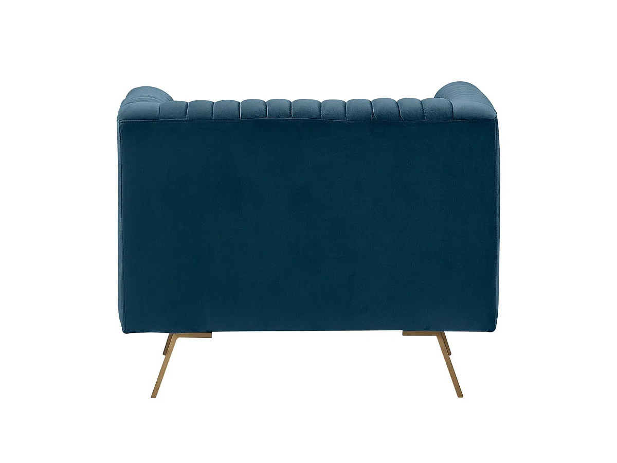 Sillón de terciopelo azul oscuro - Gatsby