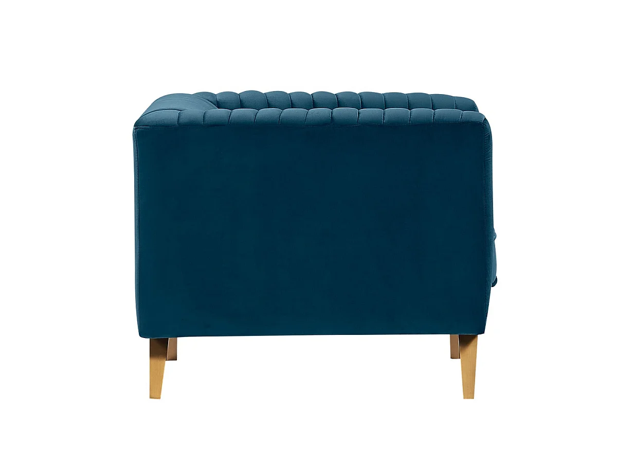 Sillón de terciopelo azul oscuro - Gatsby