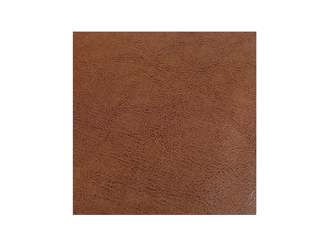 Fauteuil camel en croute de cuir enduite - Club