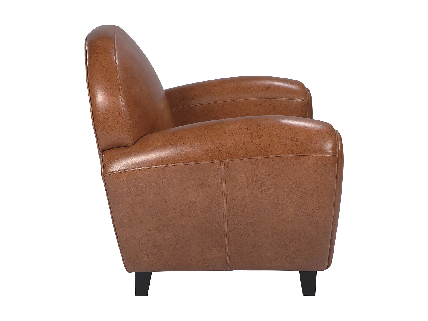 Poltrona Camel in pelle rivestita - Club