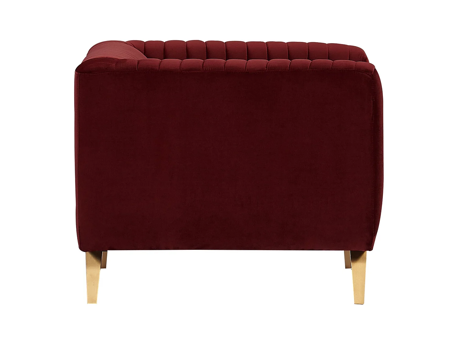 Sillón en terciopelo burdeos - Gatsby